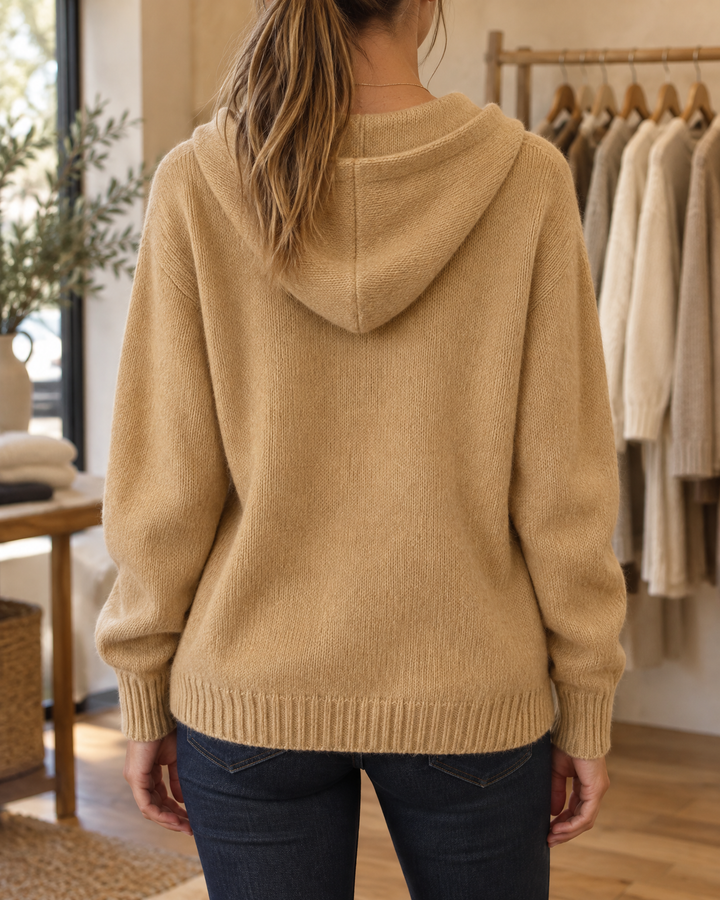 Greta - Hooded Knit Cardigan
