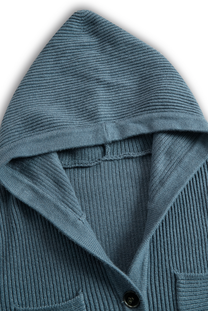 Women's Slim-fit Hooded Knitted Maxi Dress