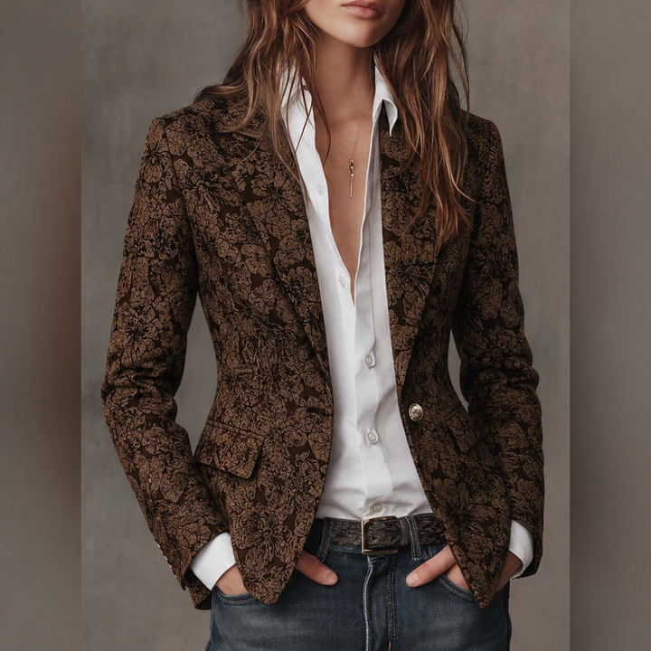 Estelle | Tailored Cashmere Jacquard Blazer