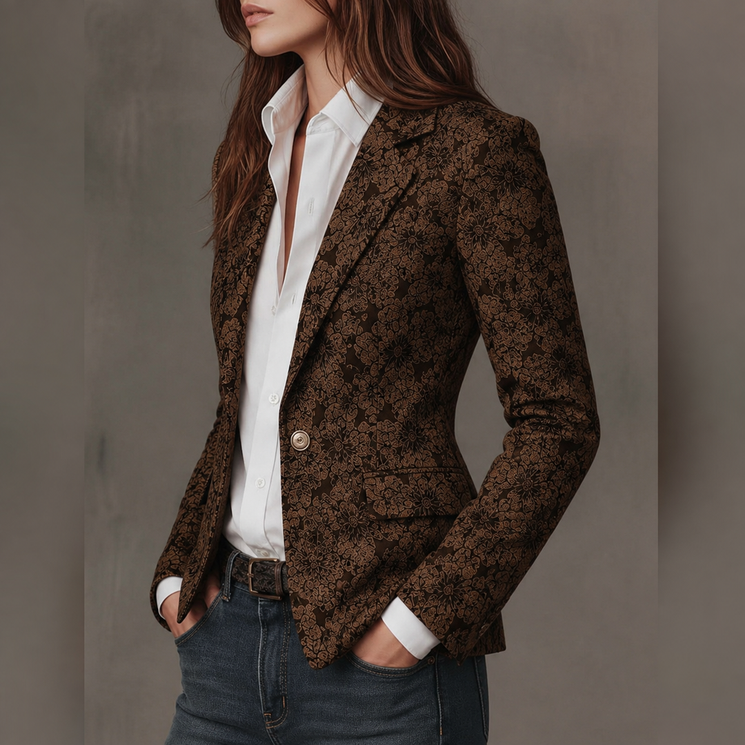 Estelle | Tailored Cashmere Jacquard Blazer
