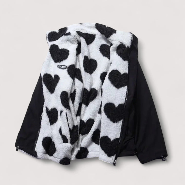 Claire | Reversible Heart Jacket