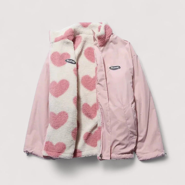 Claire | Reversible Heart Jacket