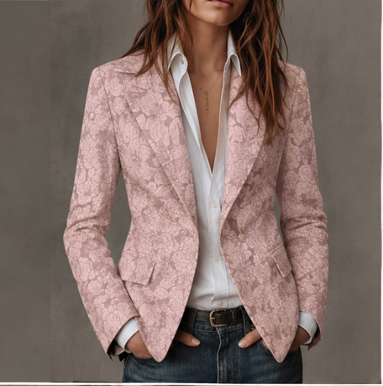 Estelle | Tailored Cashmere Jacquard Blazer
