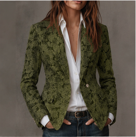 Estelle | Tailored Cashmere Jacquard Blazer