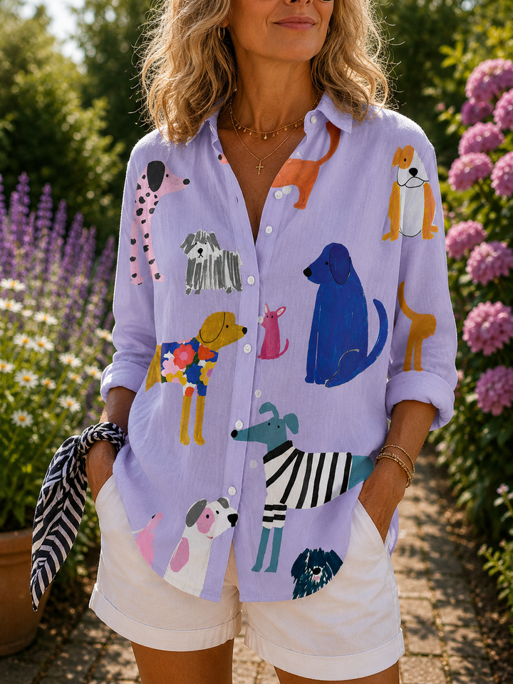 Florence | Playful Dogs Blouse