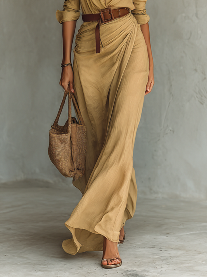 Valentino | Maxi Dress with Notched Collar