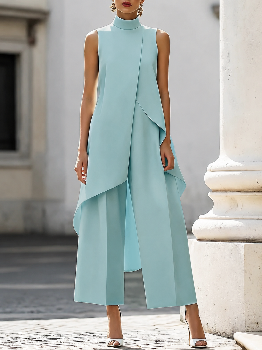 Catalina - Elegant Drop Long Jumpsuit