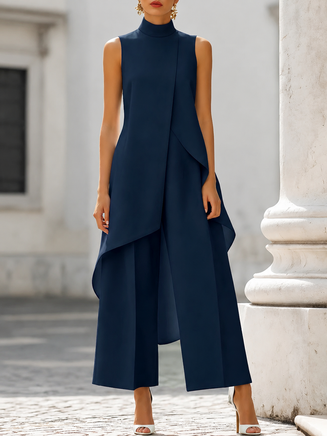 Catalina - Elegant Drop Long Jumpsuit